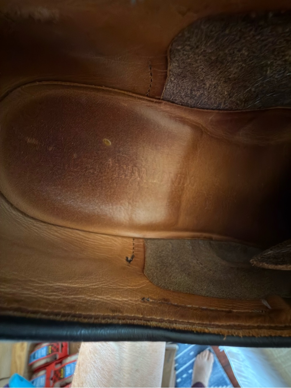 👞 Sleek Black Brogue Oxfords w/ Blue Sole - Size 10.5 D 👞 - Picture 13 of 14